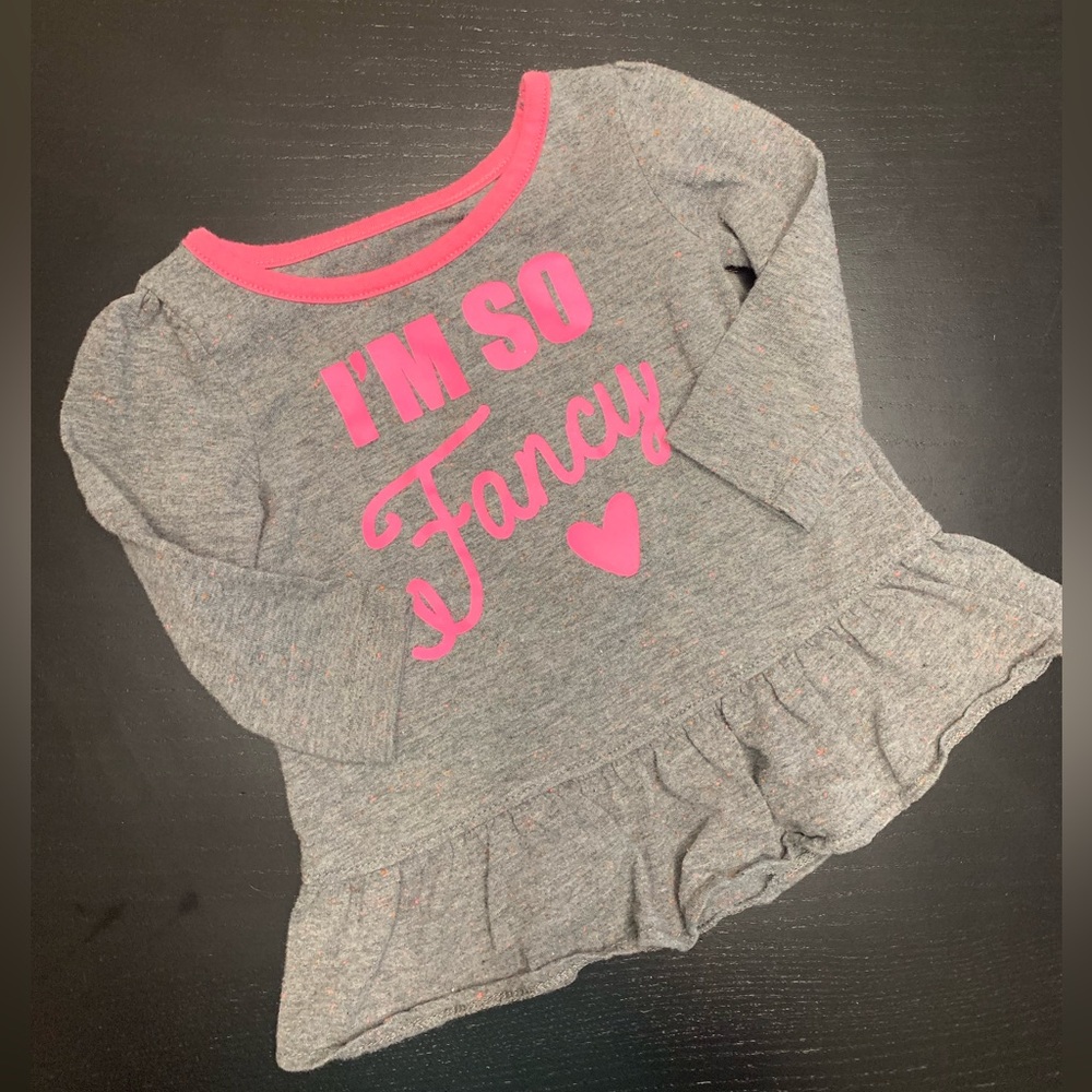 ⭐️5/$10.00⭐️ George 6-12m Grey and Pink Shirt